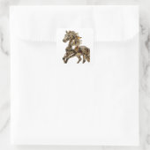 Graphisme autocollant abstrait argent accrocheur (Sac)