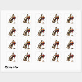 Graphisme autocollant abstrait argent dynamique (Feuille)