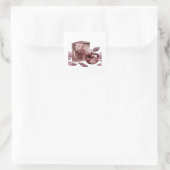 Graphisme autocollant abstrait argent joyeux (Sac)