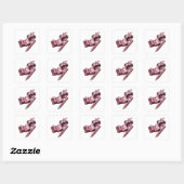 Graphisme autocollant abstrait argent ludique (Feuille)
