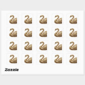 Graphisme autocollant abstrait argent Signature (Feuille)