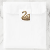 Graphisme autocollant abstrait argent Signature (Sac)