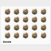 Graphisme autocollant abstrait gris joyeux (Feuille)