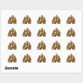 Graphisme autocollant abstrait or cool (Feuille)