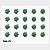 Graphisme autocollant abstrait vert vif (Feuille)