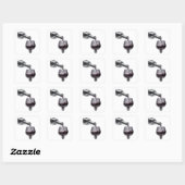 Graphisme autocollant argent brillant (Feuille)