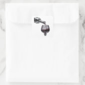 Graphisme autocollant argent brillant (Sac)