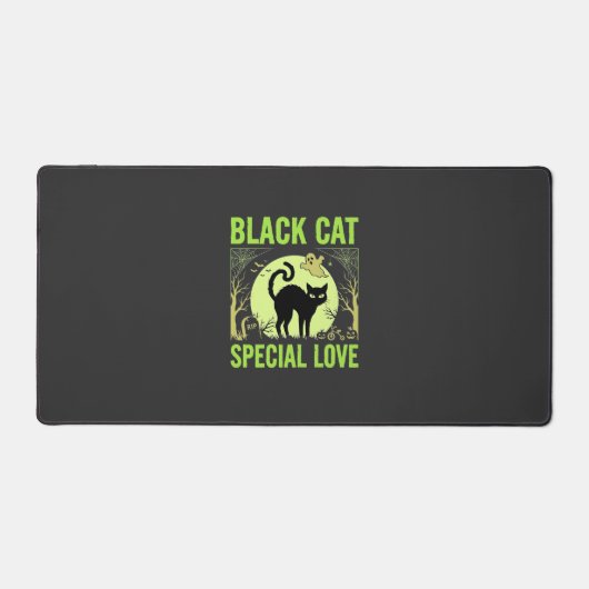 Graphisme d'amour spécial chat noir Halloween (Recto)