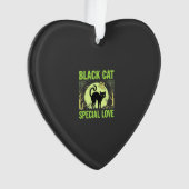 Graphisme d'amour spécial chat noir Halloween (devant)