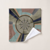 Graphisme d'art fractal de l'harmonie des couleurs (Gant de toilette)