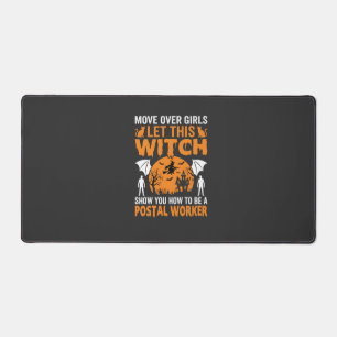 Graphisme de chat sorcière employé postal Hallowee