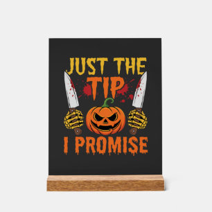 Graphisme de couteau de citrouille Just The Tip Ha