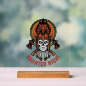 Graphisme de gravure de guerrier Halloween vintage (Neutre)