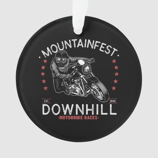 Graphisme de la course de moto en descente Mountai (devant)
