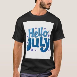 Graphisme de lettrage de lettre bleue pour T-Shirt