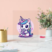 Graphisme de licorne kawaii mangeant de la soupe d (Mariage)