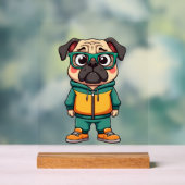 Graphisme de mode de rue de dessin animé de chien (Neutre)