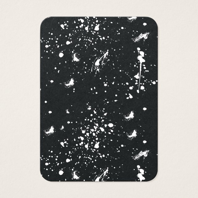 Graphisme de projection de peinture blanche Tache  (Devant)