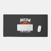 Graphisme de silhouette de chat de lune drôle d'Ha (Clavier et souris)