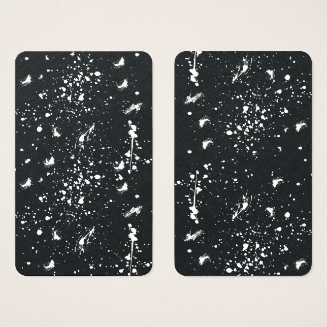 Graphisme de tache de peinture blanche Tache d'enc (Devant & derrière)