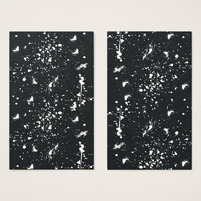 Graphisme de tache de peinture blanche Tache d'enc (Devant & derrière)