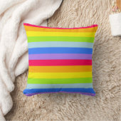 Graphisme enfants rainbow stripes coloré coussin (Couverture)