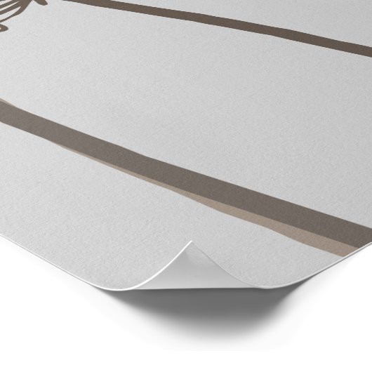 Graphisme moderne fleurs cervil grise impression p (Coin)