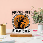 Graphisme sorcière d'Halloween vintage et chat noi (Mariage)