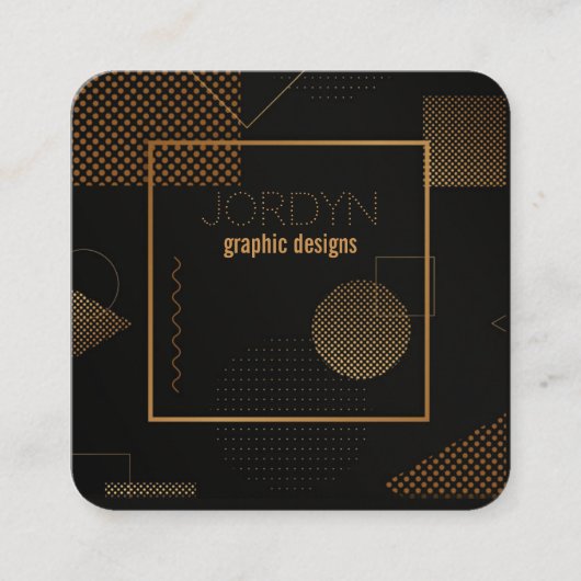 graphiste contemporain carte de visite (Devant)