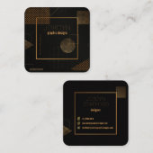 graphiste contemporain carte de visite (Devant / Derrière)