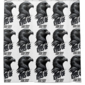 Graphite Eagle Moderne Stijl Douchegordijn (Voorkant)