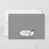 Graphite Gray Filigree Posh Wedding Rehearsal Kaart (Achterkant)