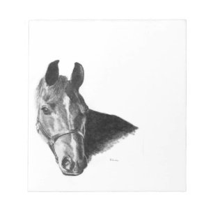 Graphite Horse Head Notitieblok