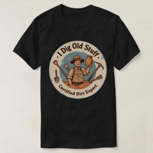 Grapige Archeoloog Die Graaft Kunst T-shirt