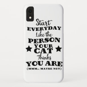 Grapige citaat over huisdierkat iPhone XR hoesje