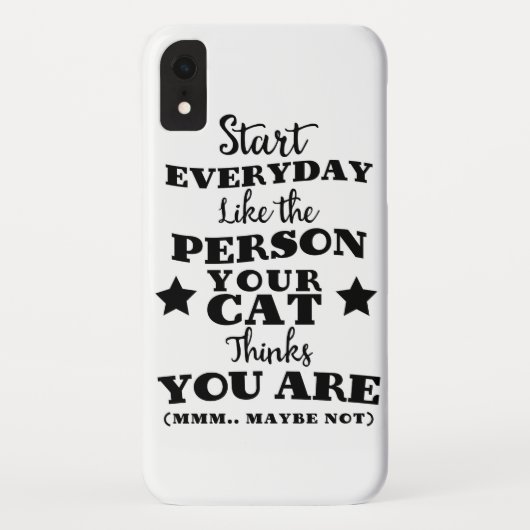 Grapige citaat over huisdierkat Case-Mate iPhone case (Achterkant)