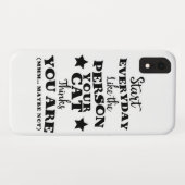 Grapige citaat over huisdierkat Case-Mate iPhone case (Achterkant (horizontaal))