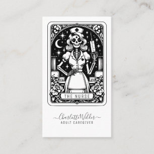 Grapige Tarot Verpleegster Visitekaartje
