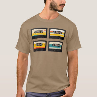 grapische muziek cassette grappig t-shirt