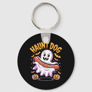 Grapjas Hond Grappige Geest Hotdog Halloween Sleutelhanger