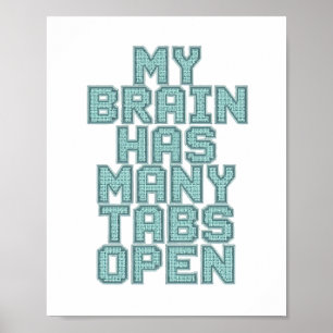 Grapjasge obsessie en overpeinzing citaat poster