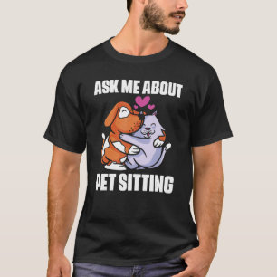 Grapjassende huisdieroppas dier voor kat hondenopp t-shirt