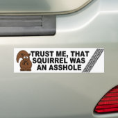 Grapje op weg doden bumpersticker (Op auto)