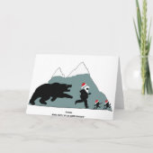 Grapje over Kerstmis Feestdagen Kaart (Achterkant)