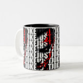 Grapje Tweekleurige Koffiemok (Voorkant links)