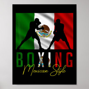 Grapjesboksen Mexicaans Sparring Kickboksen Kickbo Poster