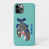 Grapjige piranha cartoon illustratie Case-Mate iPhone case (Achterkant)