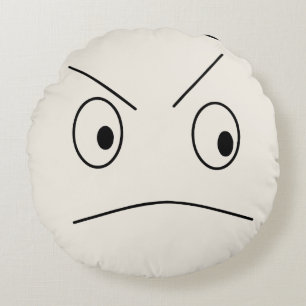 Grapny Angry Happy Reversible Rond Kussen