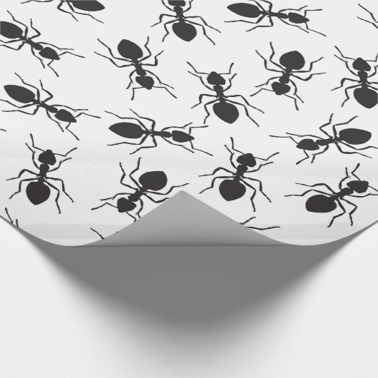 Grapny Black Ants Pattern Cadeaupapier (Hoek)