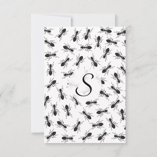 Grapny Black Ants Pattern Kaart (Achterkant)